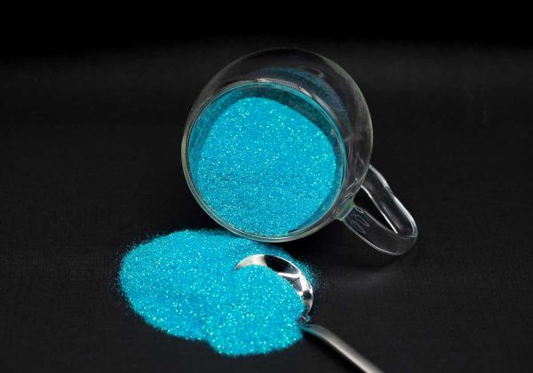 Cowgirl Small Blue Green Glitter Cup