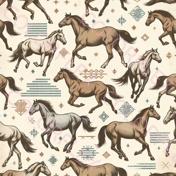 wv 1448 Horses Design